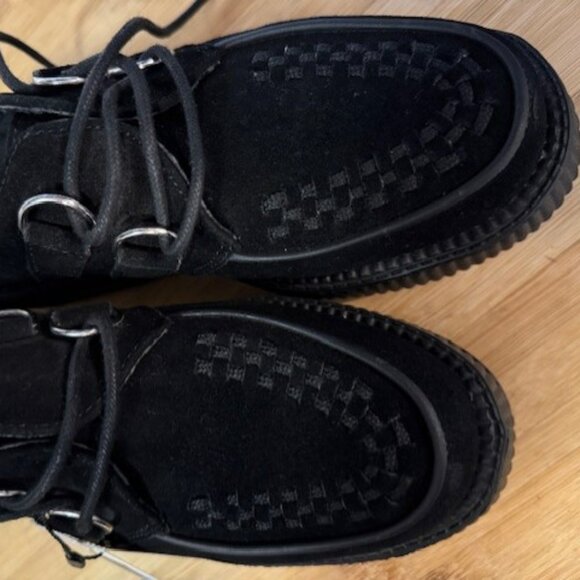 T.U.K. Black Suede Low Viva Creeper Oxford Shoe – Unisex - Picture 11 of 16